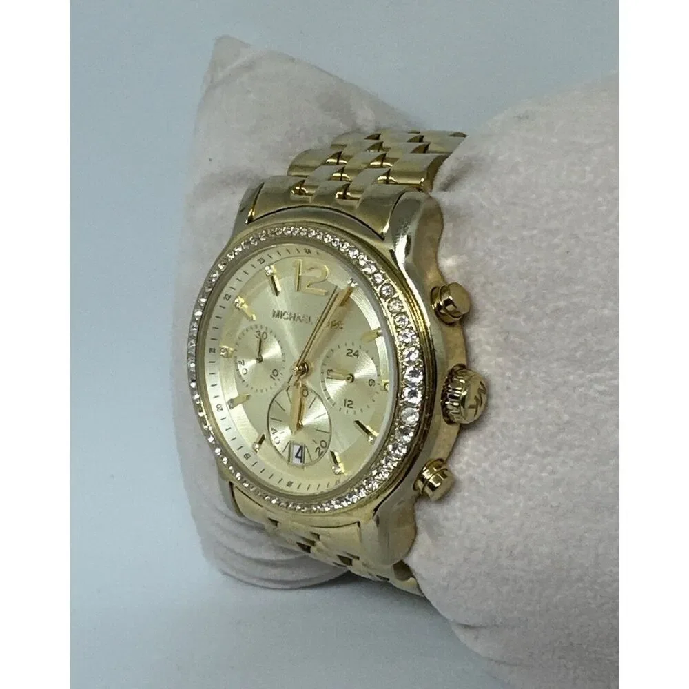 Michael Kors Baisley MK5982 Women Gold Stainless Steel Analog Dial Watch HME433
